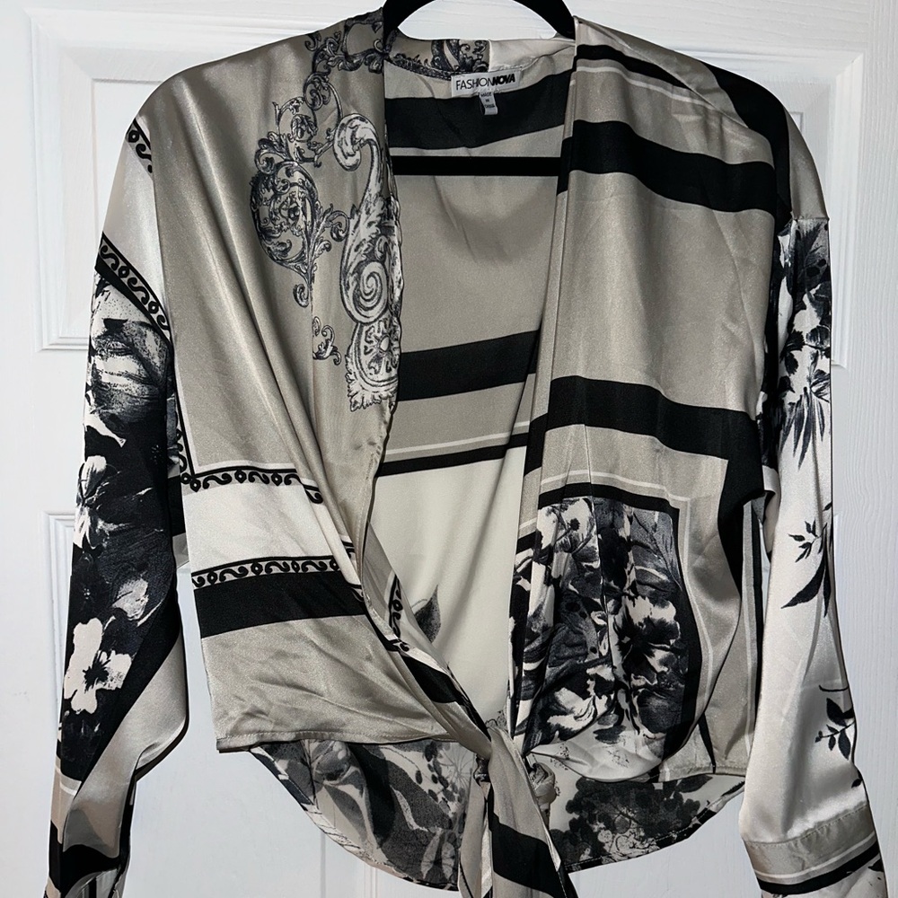 Silk crop top